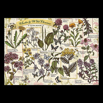 HERBS & WILD FLOWERS - Puzzle - 500 bitar - 48 x 34 cm