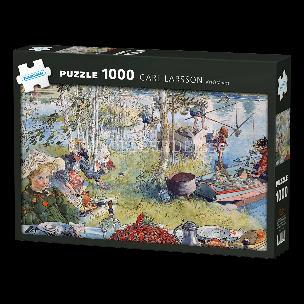 CARL LARSSON Kräftfångst - Puzzle 1000 bitar 70 x 42 cm