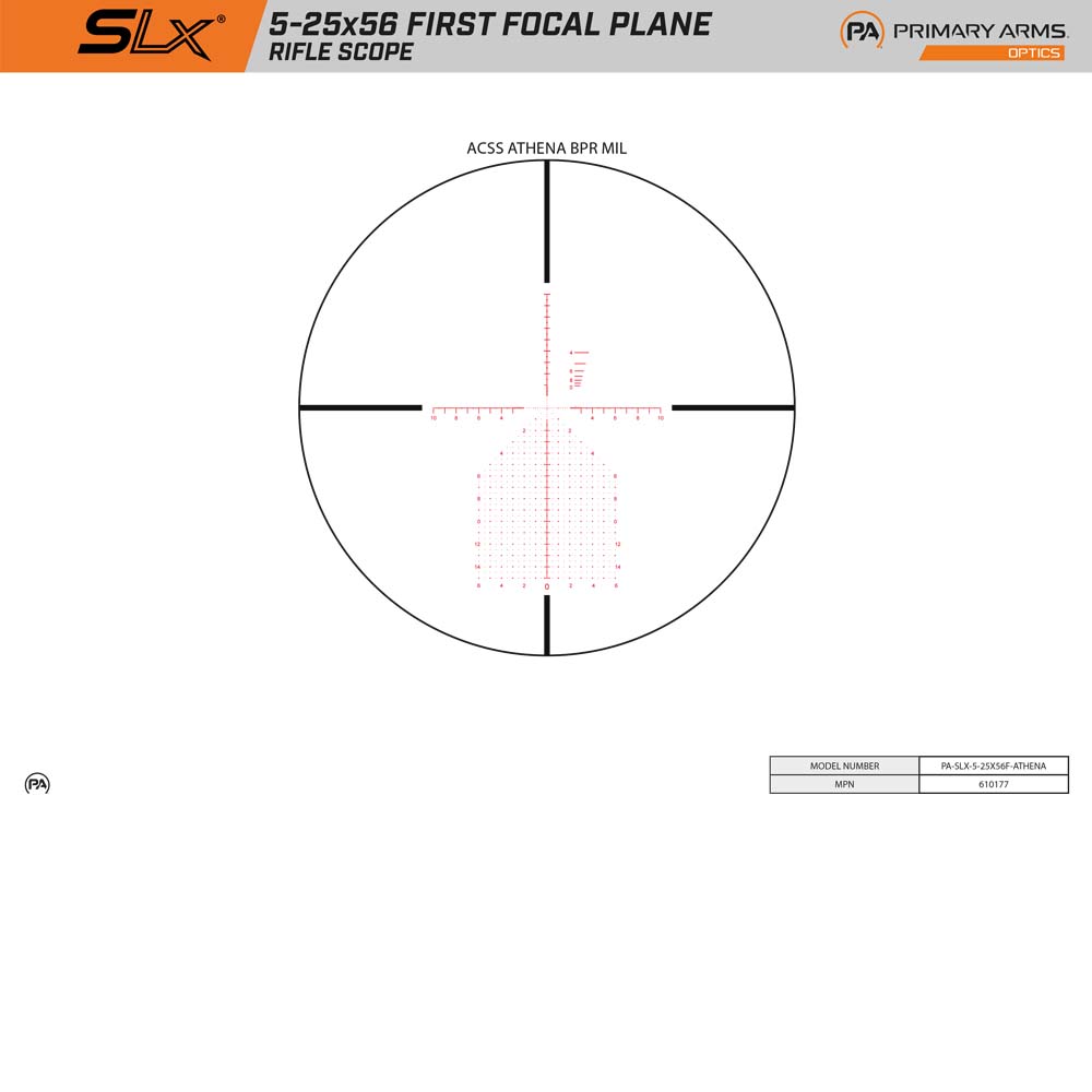 PRIMARY ARMS  SLx 5-25X56 - 2