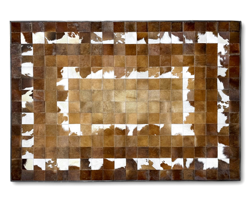 Lädermatta Patchwork 140 x 200 cm