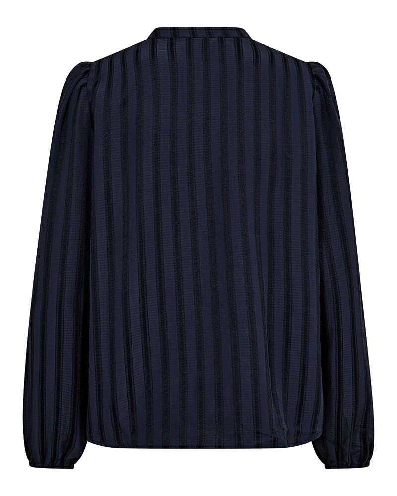 Blus Lulu smock randig blå