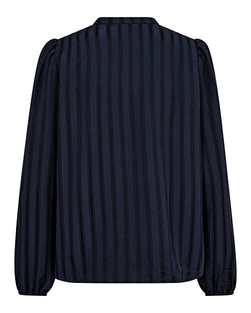 Blus Lulu smock randig blå - 2