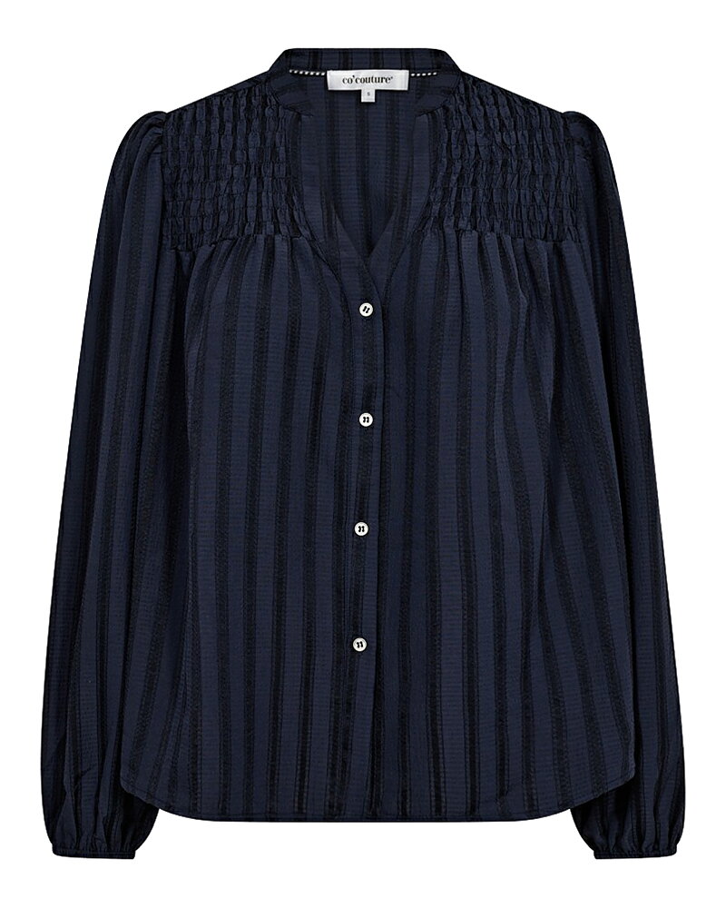 Blus Lulu smock randig blå