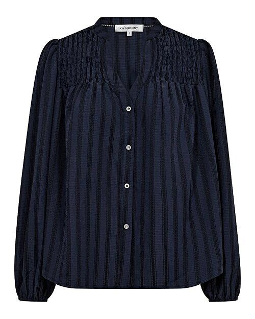 Blus Lulu smock randig blå