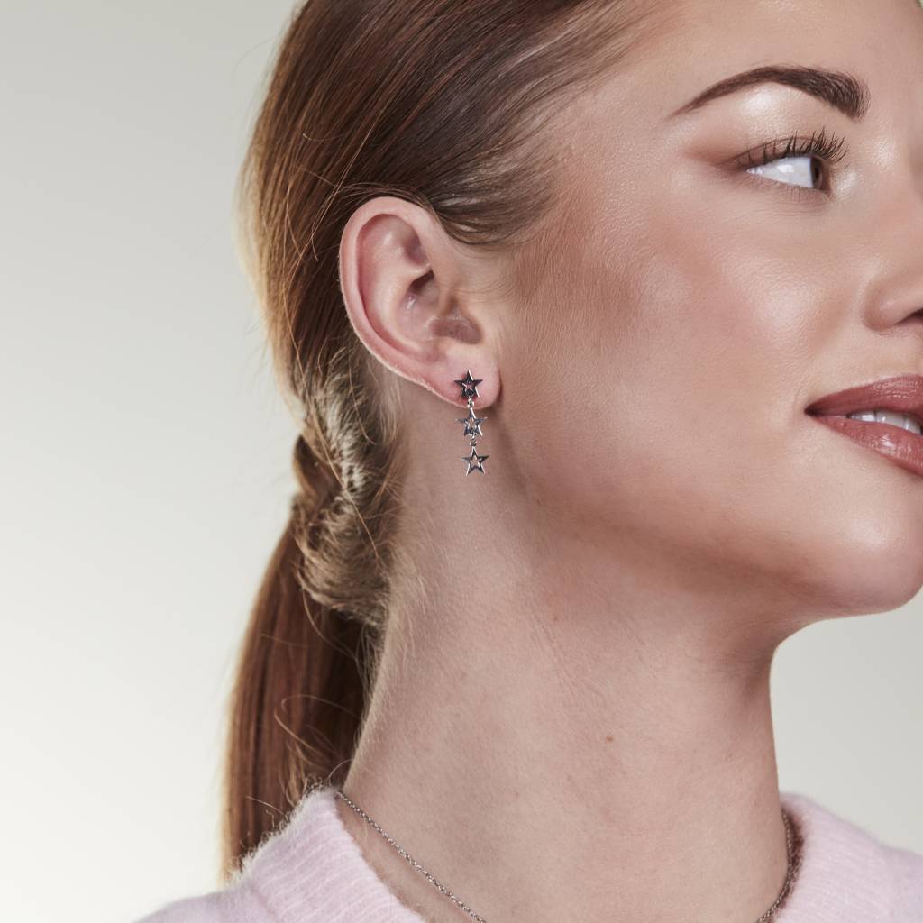 Siri star earring steel - 2