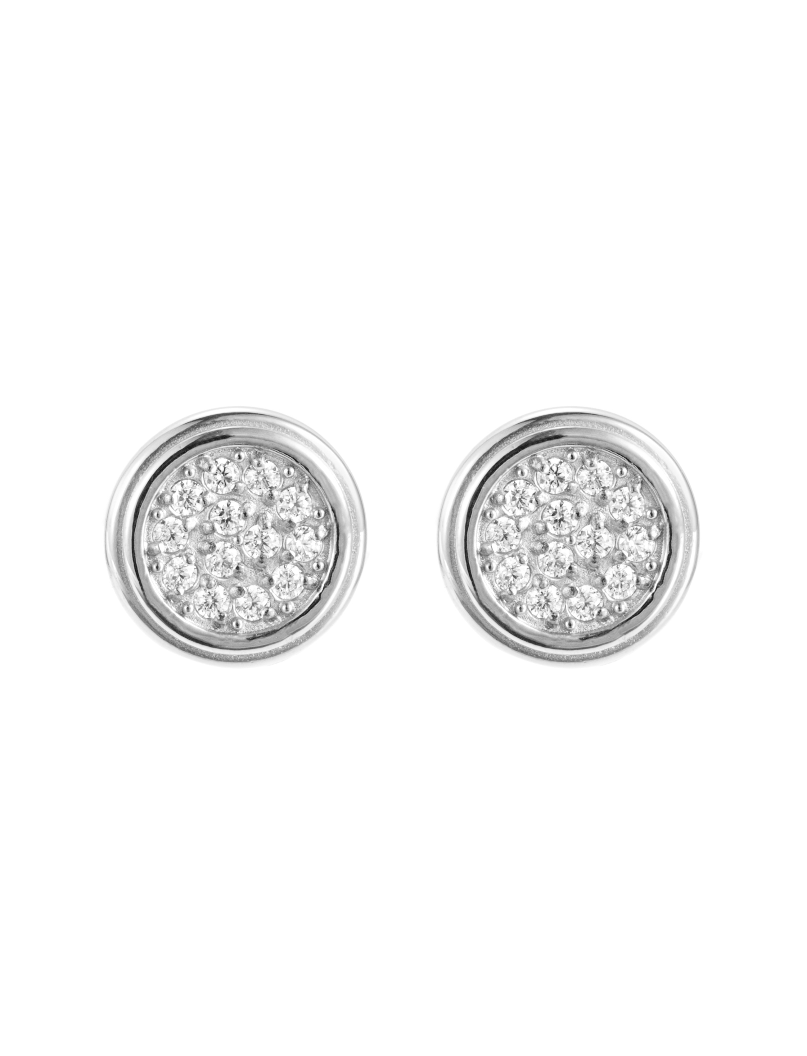 Multicrystal stud silver - 3