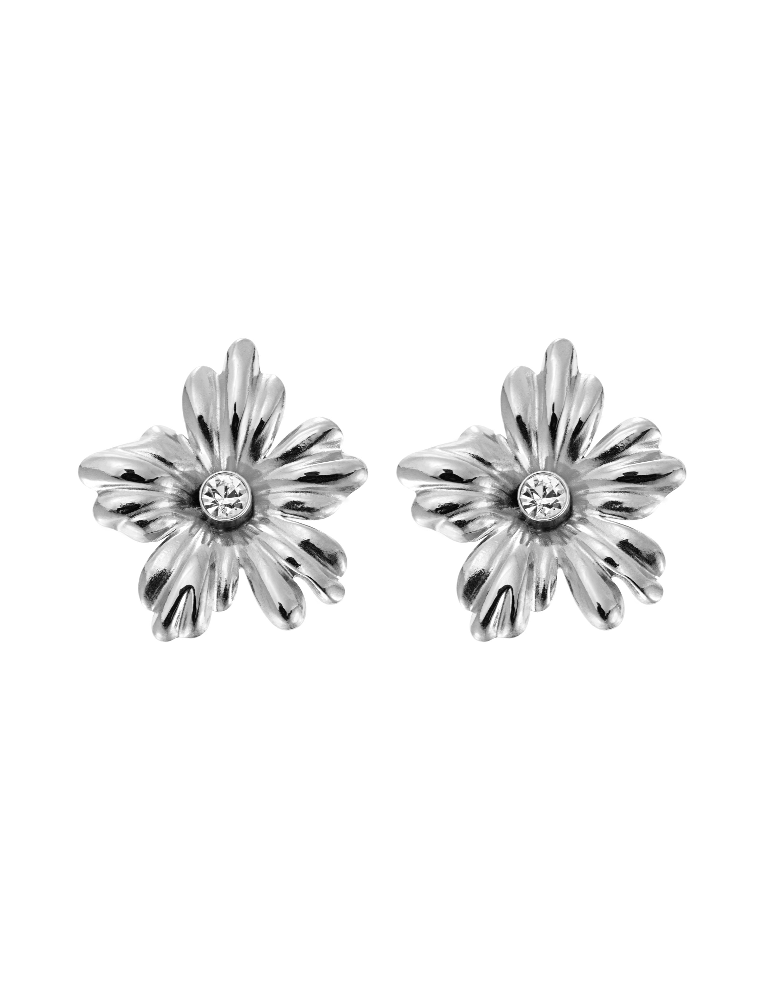 Lilly crystal earring steel - 3