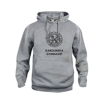 Hood stort tryck på bröst Unisex (Karolinska Gymnasiet)