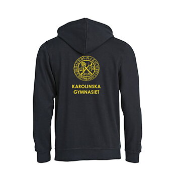 Hood stort tryck på rygg Unisex (Karolinska Gymnasiet)