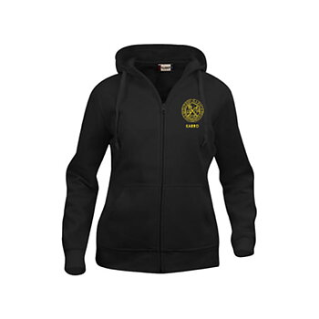 Hoodie zip litet tryck bröst Dam (Karolinska Gymnasiet)