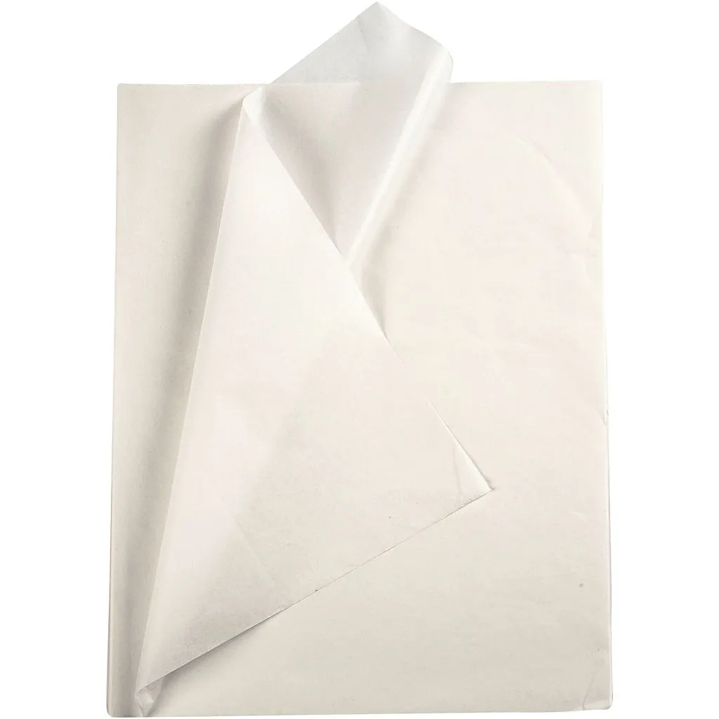 Silkespapper 50x70 cm, 17g  vit