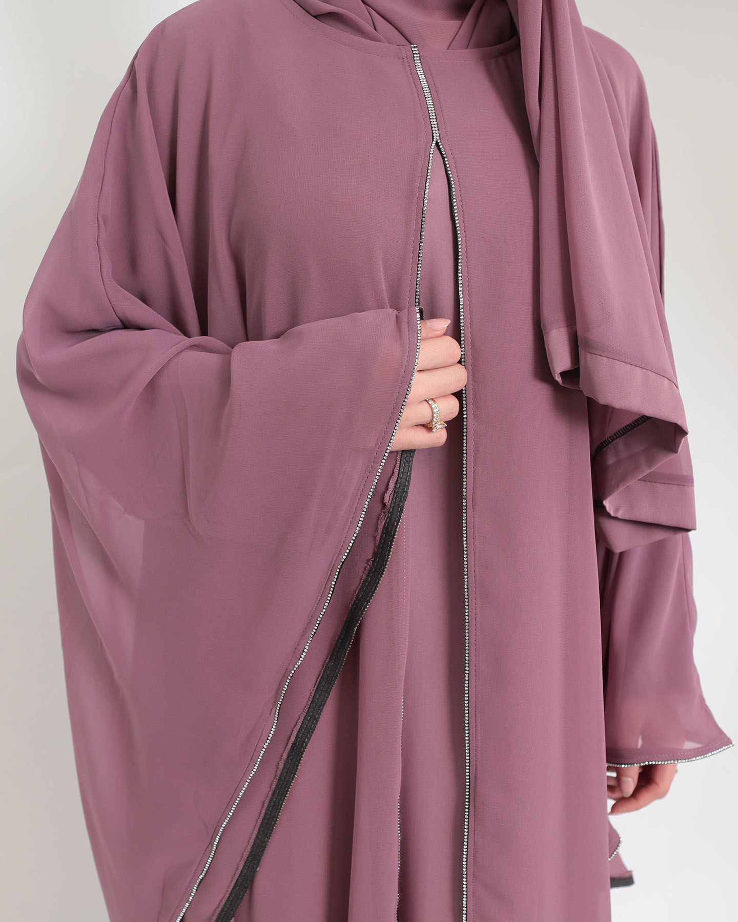 Abaya - Mauve - 5
