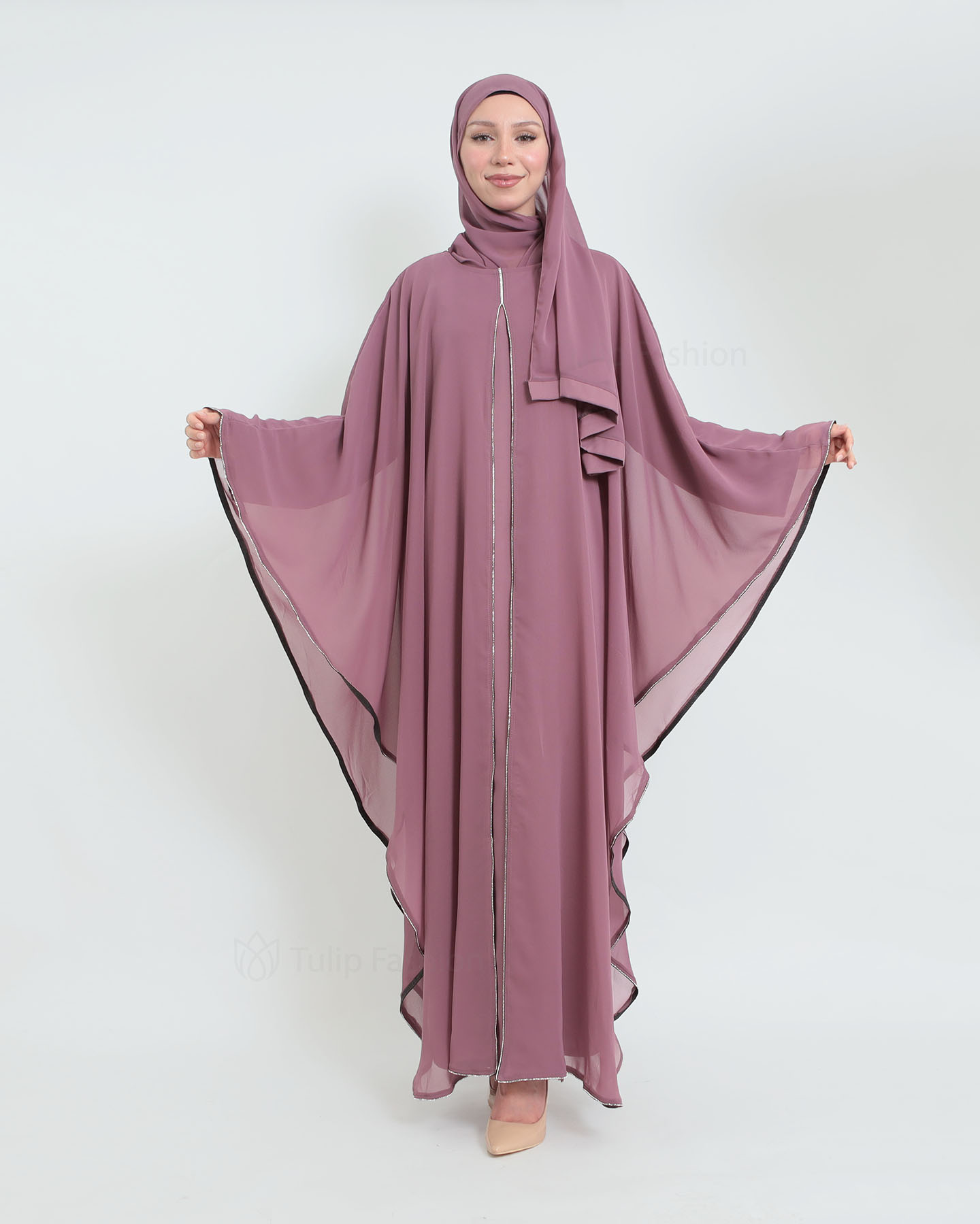 Abaya - Mauve - 3