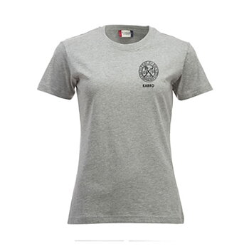 T-shirt bomull litet tryck Dam (Karolinska Gymnasiet)