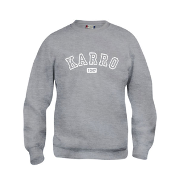 Sweater stort tryck bröst Unisex (Karolinska Gymnasiet)