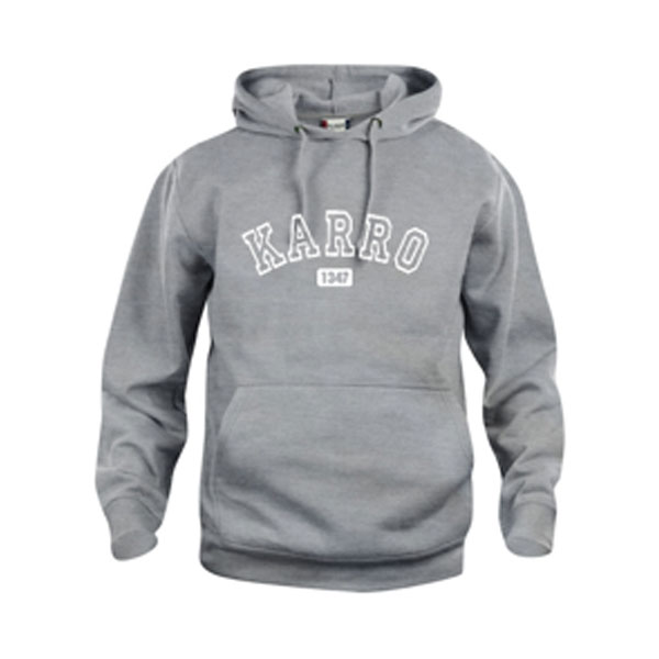 Hoodie stort tryck bröst Karro Unisex (Karolinska Gymnasiet)