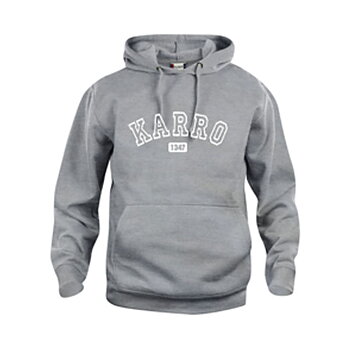 Hoodie stort tryck bröst Karro Unisex (Karolinska Gymnasiet)