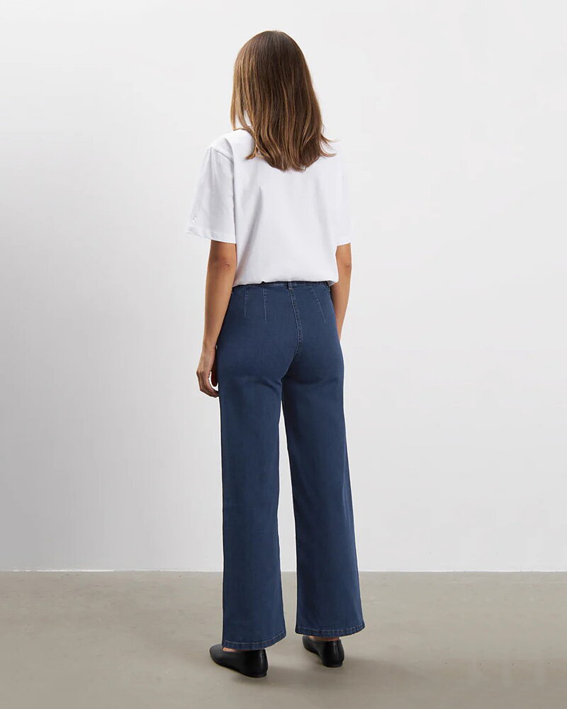 Mirakelbyxa Donna loose denim blå