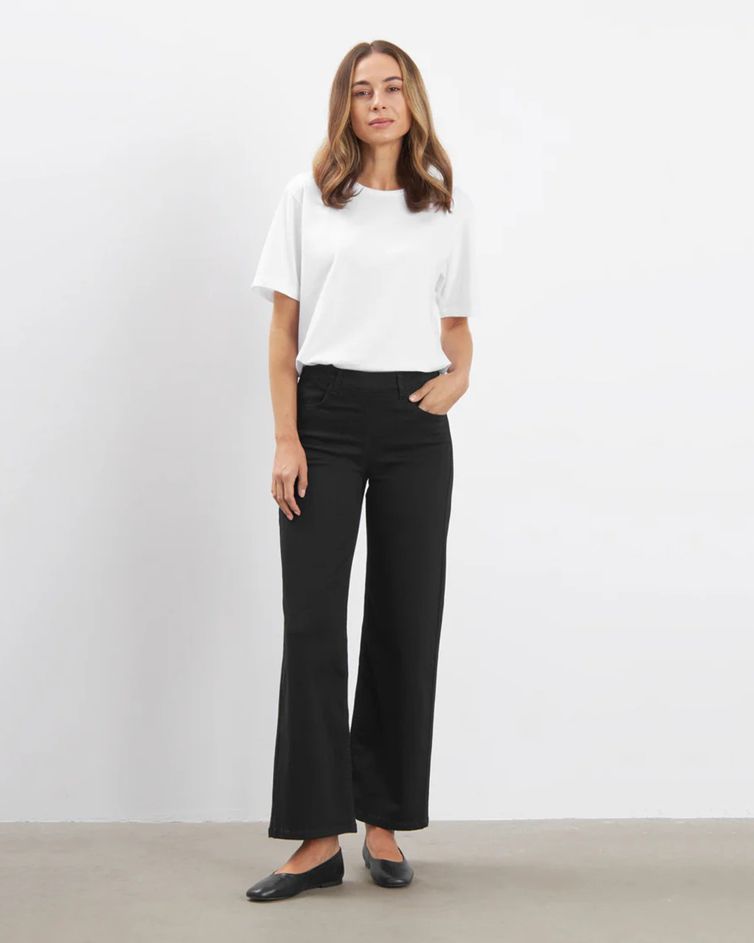 Mirakelbyxa Donna loose denim svart