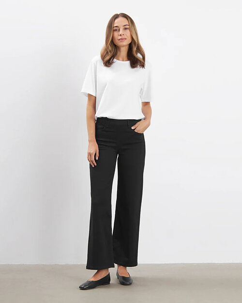 Mirakelbyxa Donna loose denim svart