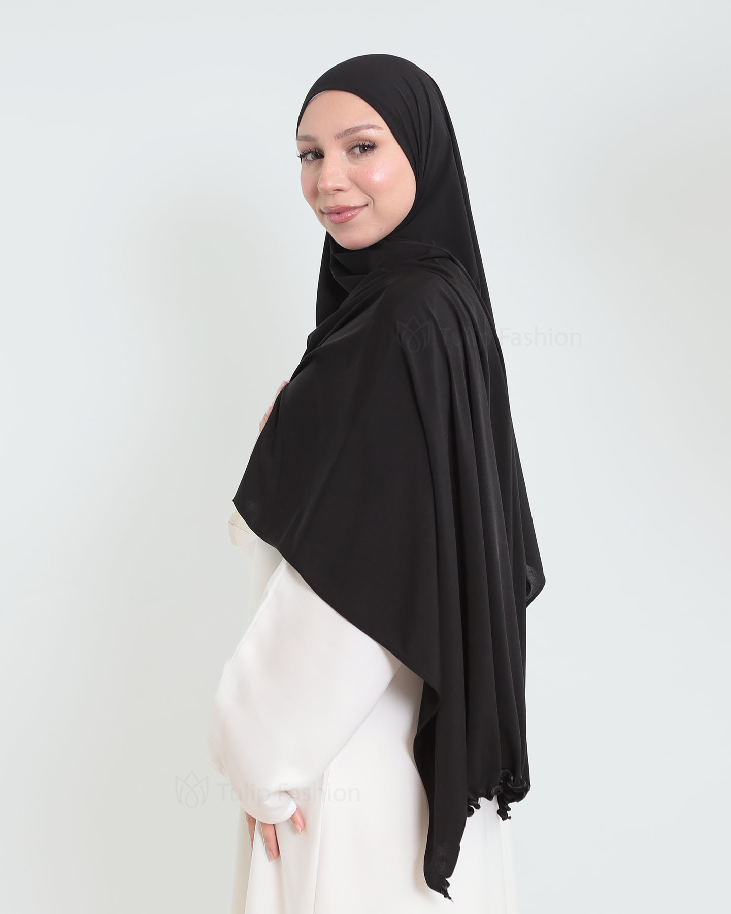Hijab - Lycra - Black - 3