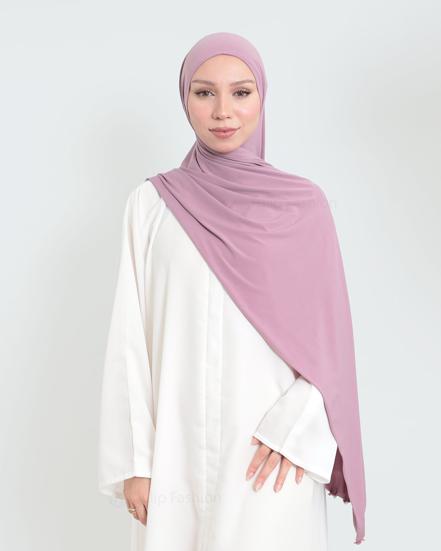 Hijab - Lycra - Mauve - 2