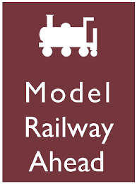 Skilt, lite: Model Railway Ahead