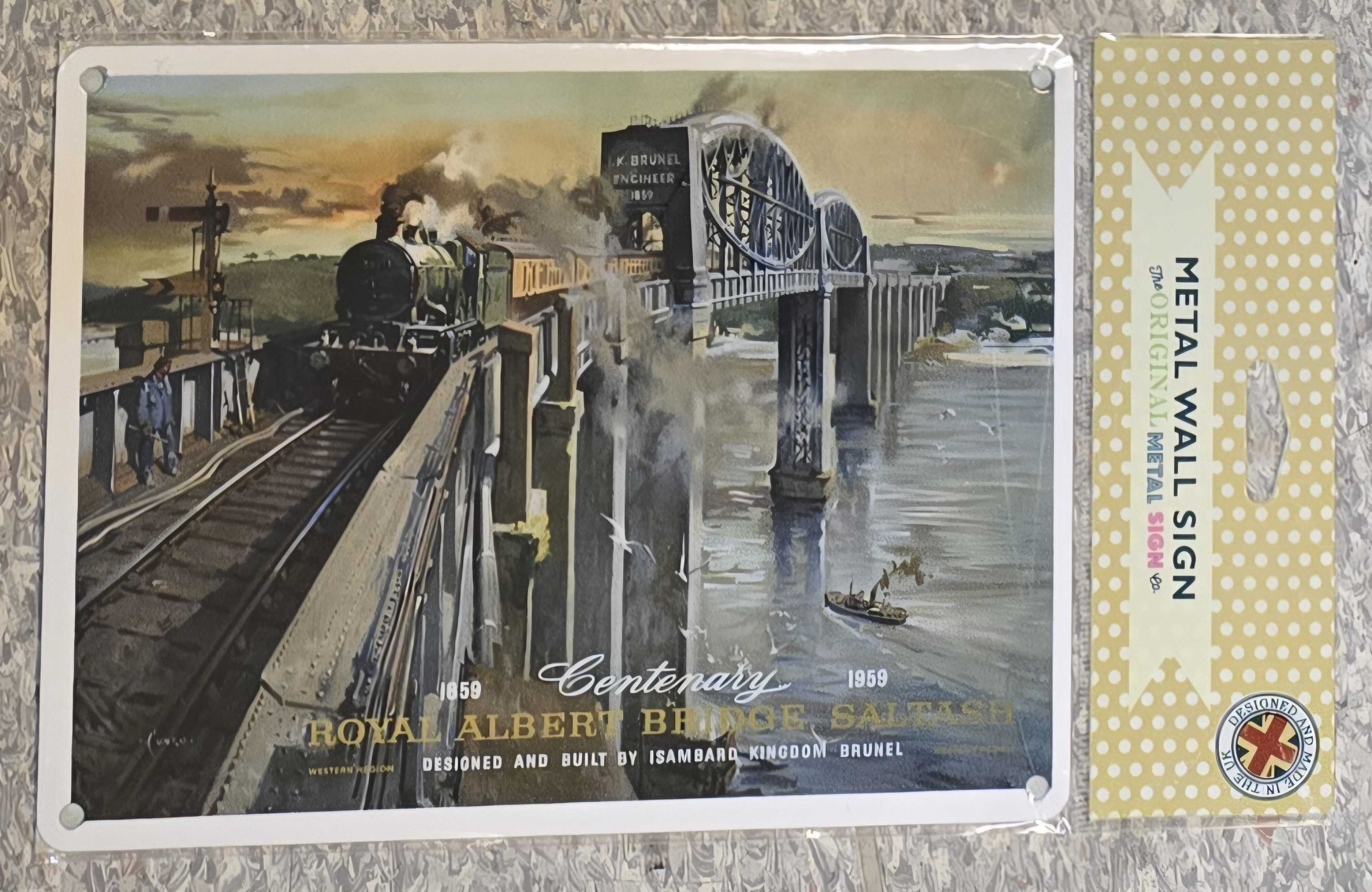 Skilt, lite: Royal Albert Bridge Saltash