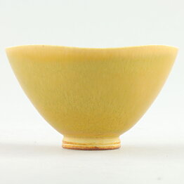 Berndt Friberg (1971) Unique Yellow Haresfur Bowl 7 cm