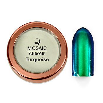 Pressad chrome Turqoise
