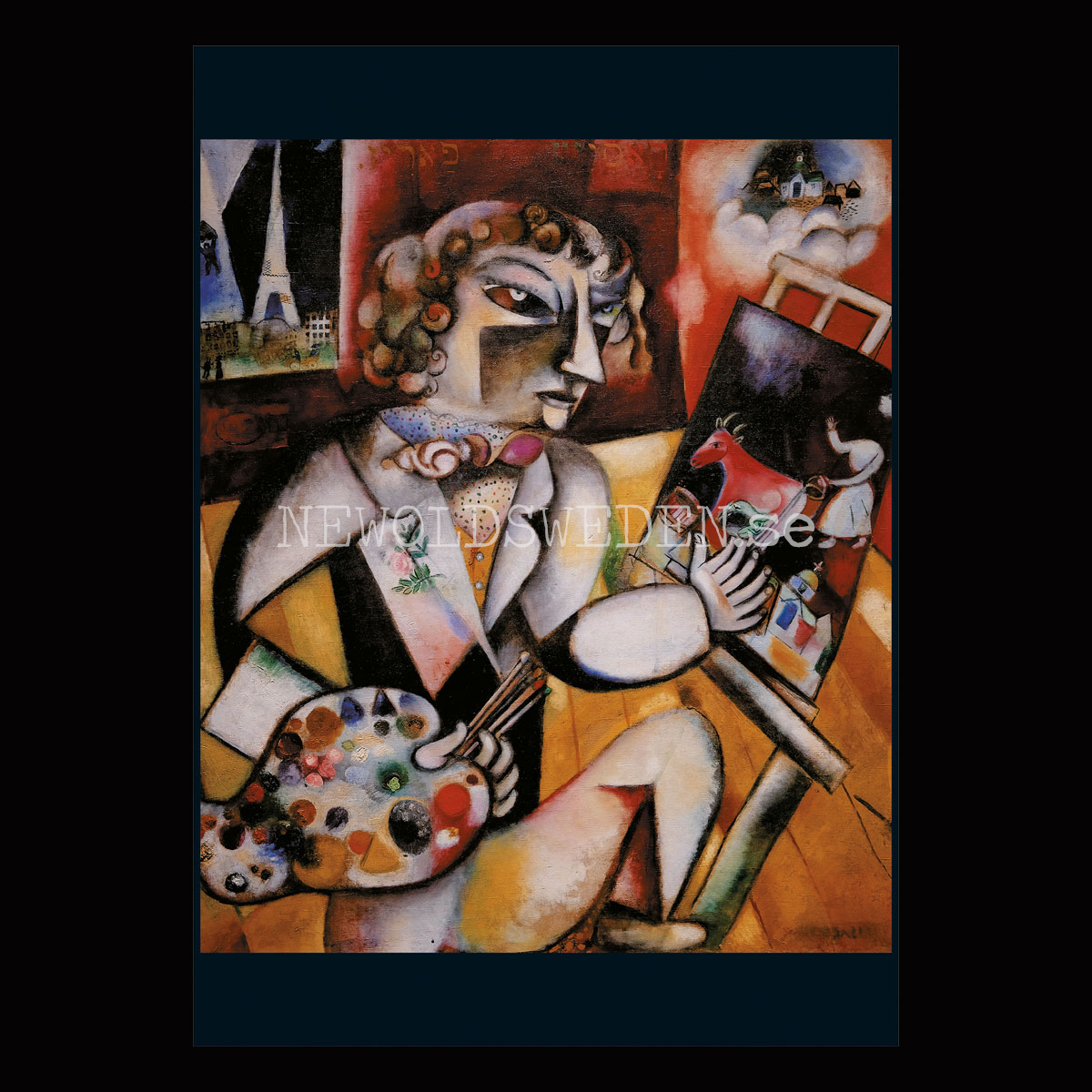 Self-Portrait with Seven Fingers 1000 Puzzel - 68 x 48 cm - Marc Chagall - PIATNIK - 2