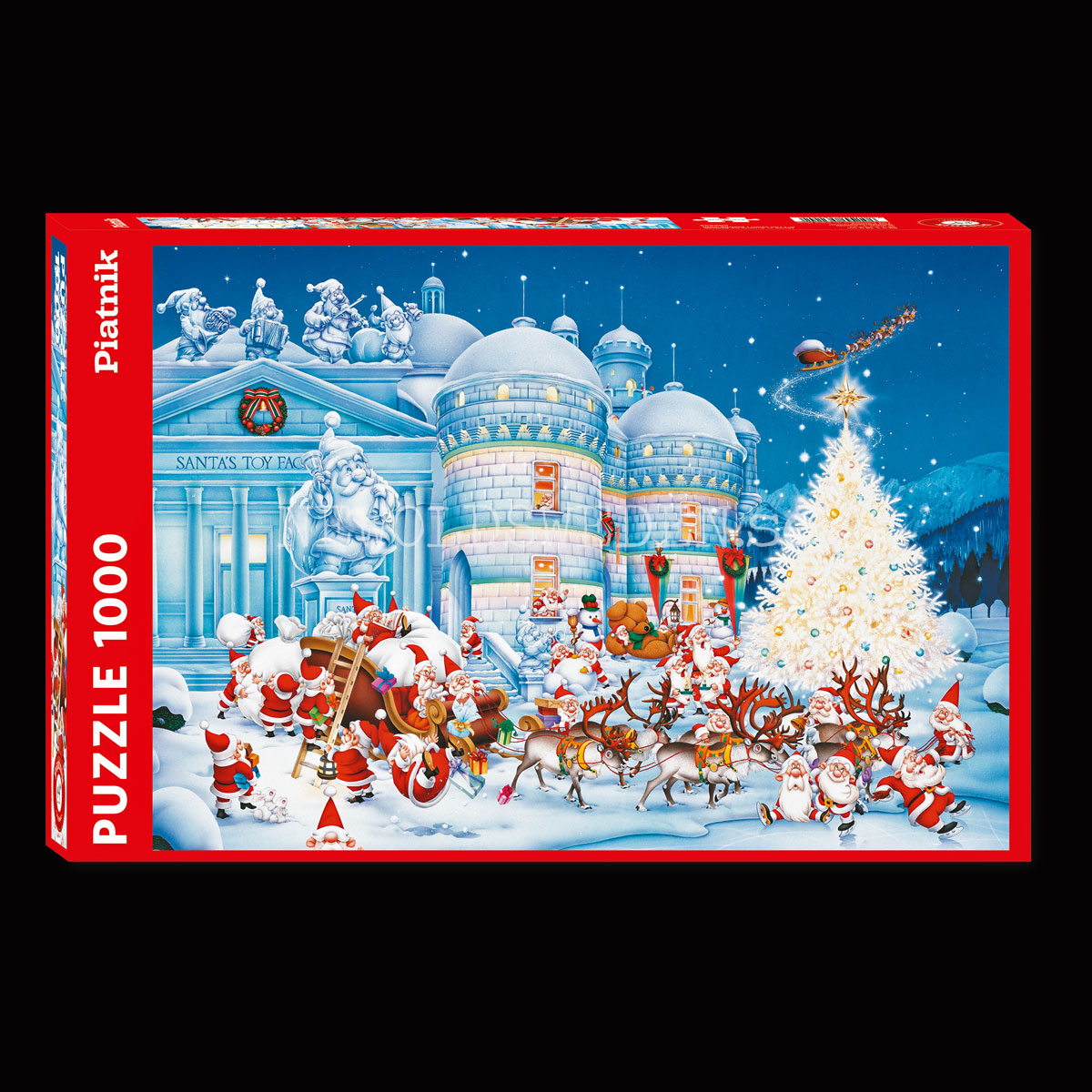 SANTA'S TOY FACTORY 1000 Puzzel - 68 x 48.5 cm - PIATNIK