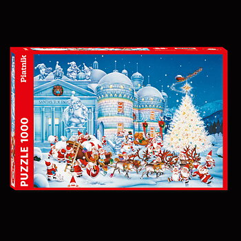 SANTA'S TOY FACTORY 1000 Puzzel - 68 x 48.5 cm - PIATNIK