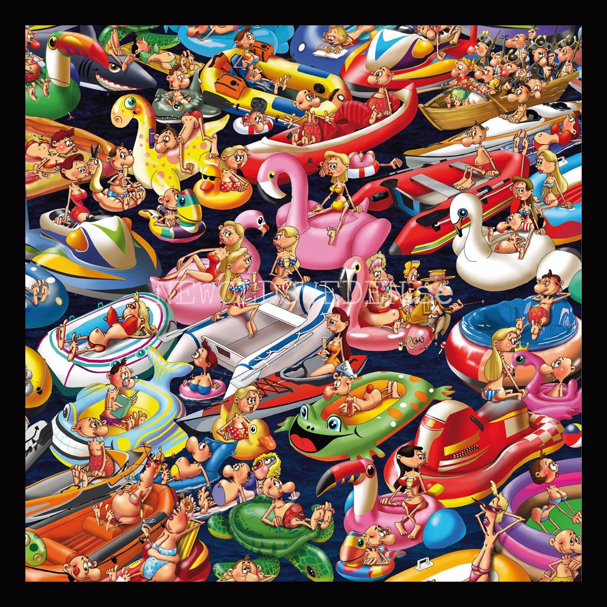 Floating Around 1000 Puzzel - 68 x 48 cm - François Ruyer - PIATNIK - 4