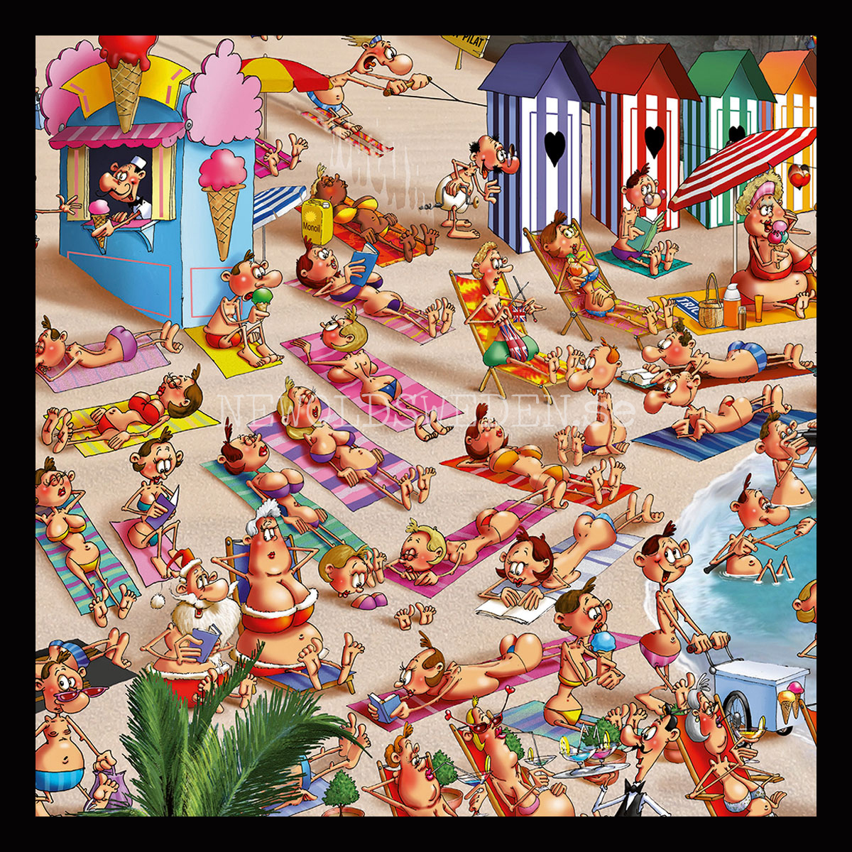 Beach 1000 Puzzel - 68 x 48 cm - François Ruyer - PIATNIK - 3