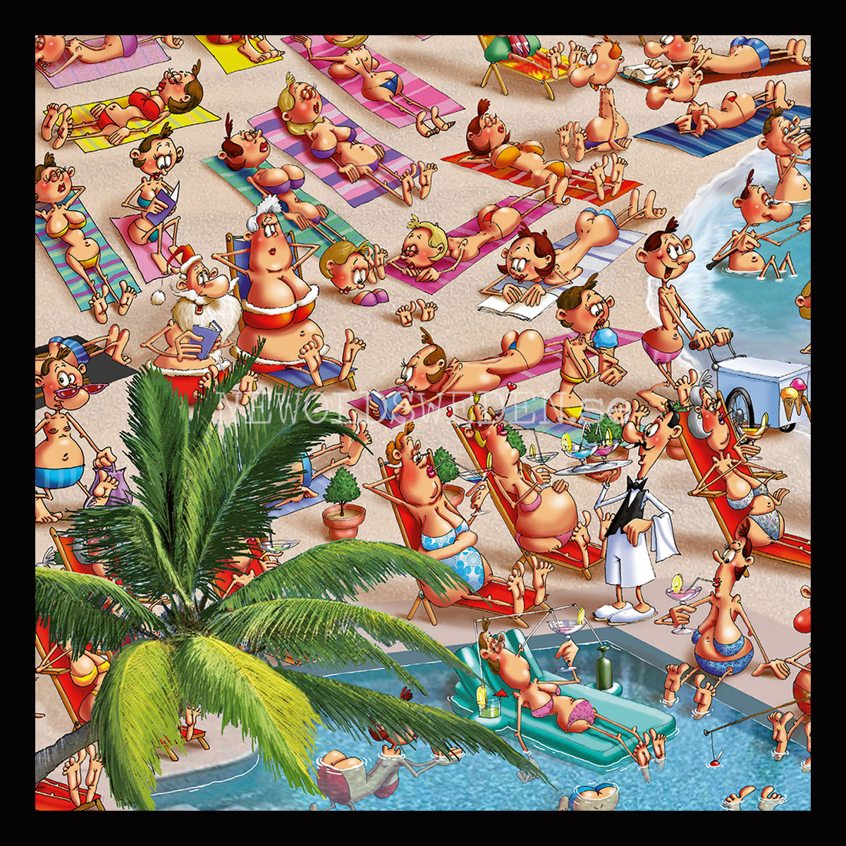 Beach 1000 Puzzel - 68 x 48 cm - François Ruyer - PIATNIK - 5