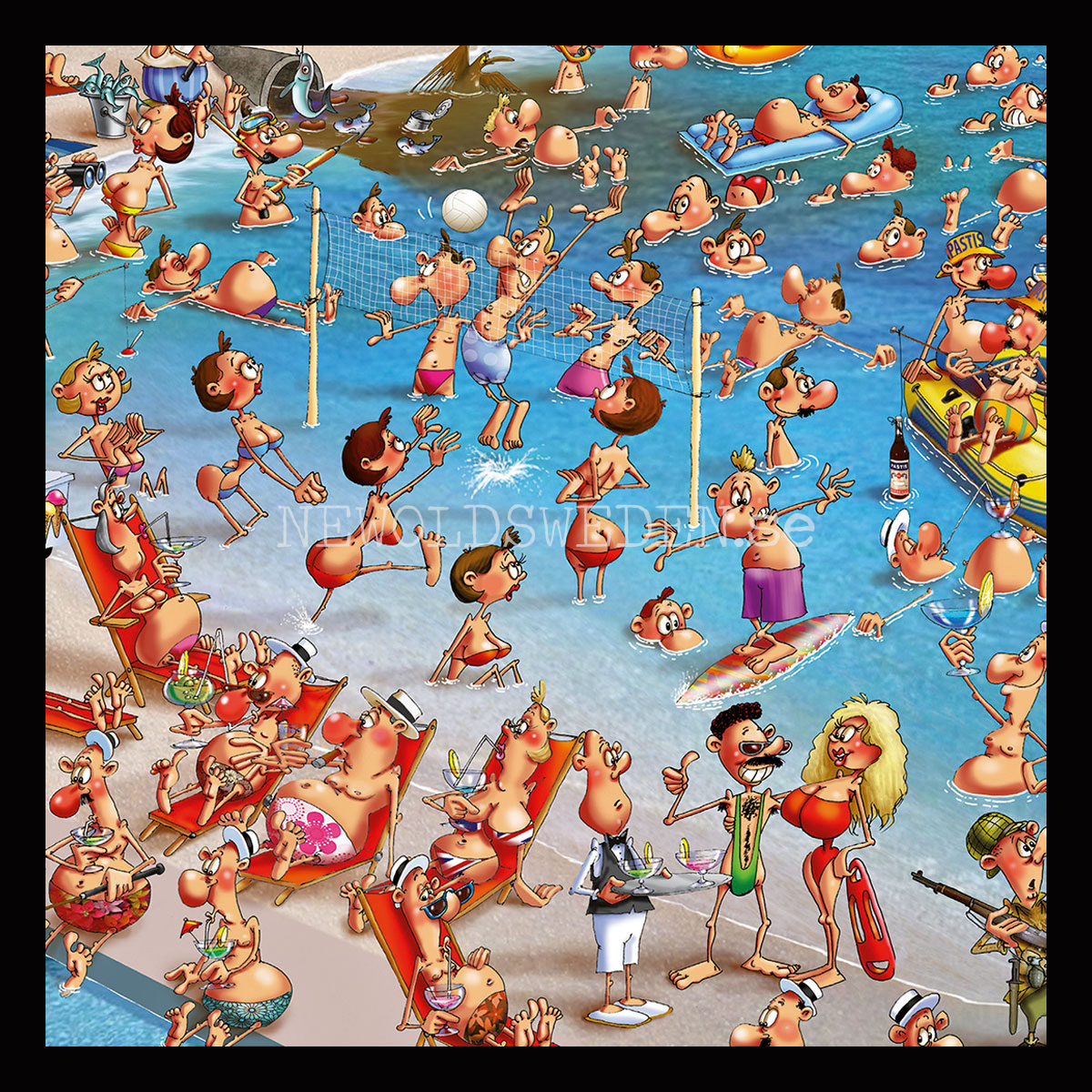 Beach 1000 Puzzel - 68 x 48 cm - François Ruyer - PIATNIK - 6
