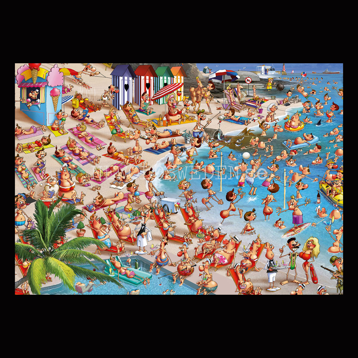 Beach 1000 Puzzel - 68 x 48 cm - François Ruyer - PIATNIK - 2