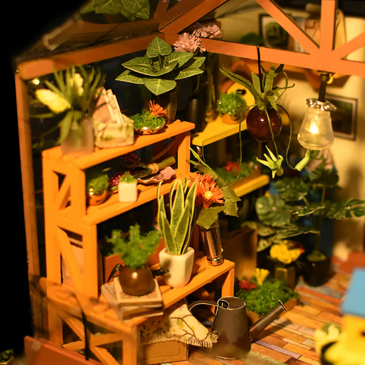 3D-Pussel i Trä med Belysning — Cathy's Flower House - 4