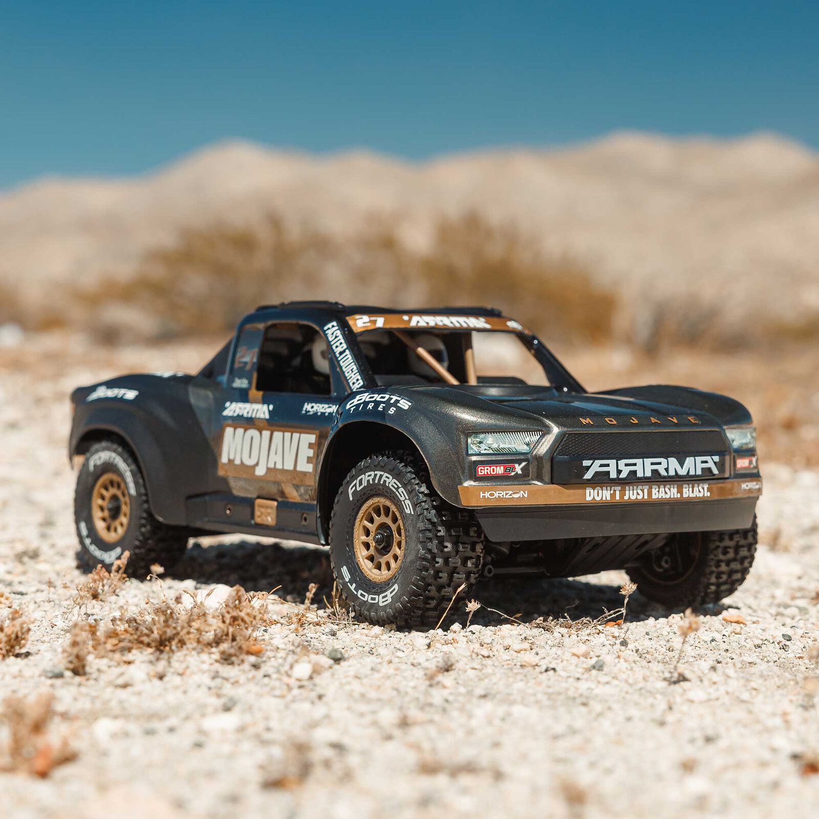 Arrma 1/16 MOJAVE GROM 223S DSC 4X4 RTR Brushless Desert Truck, Black - 3
