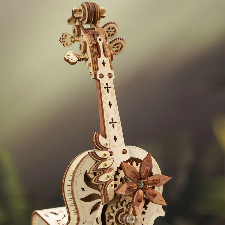 3D-Pussel i Trä med Musik — Magic Cello - 3