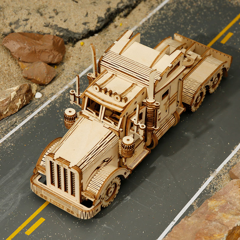 3D-Pussel i Trä — Heavy Truck — Lastbil - 2