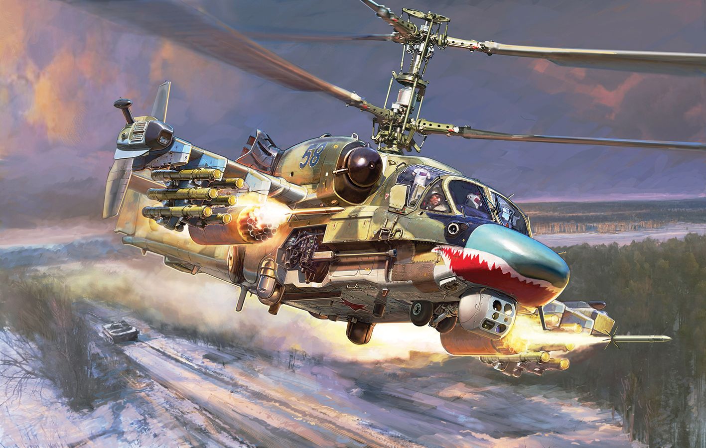 1/100 Ka - 52 Russian Attack Helicopter
