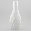 Stig Lindberg (Fjäll 1960) White Majestic Vase with Scale Relief 32 cm <Test Production>