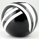 Rolf Sinnemark (1980s) Black/White Modern Vase 14 cm