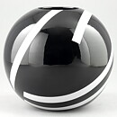 Rolf Sinnemark (1980s) Black/White Modern Vase 14 cm