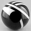 Rolf Sinnemark (1980s) Black/White Modern Vase 14 cm