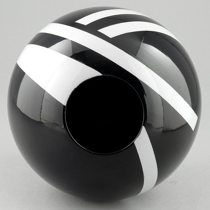 Rolf Sinnemark (1980s) Black/White Modern Vase 14 cm
