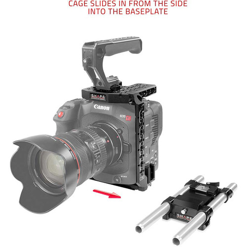 SHAPE Canon C80 Camera Cage with 15mm LWS Base - 5