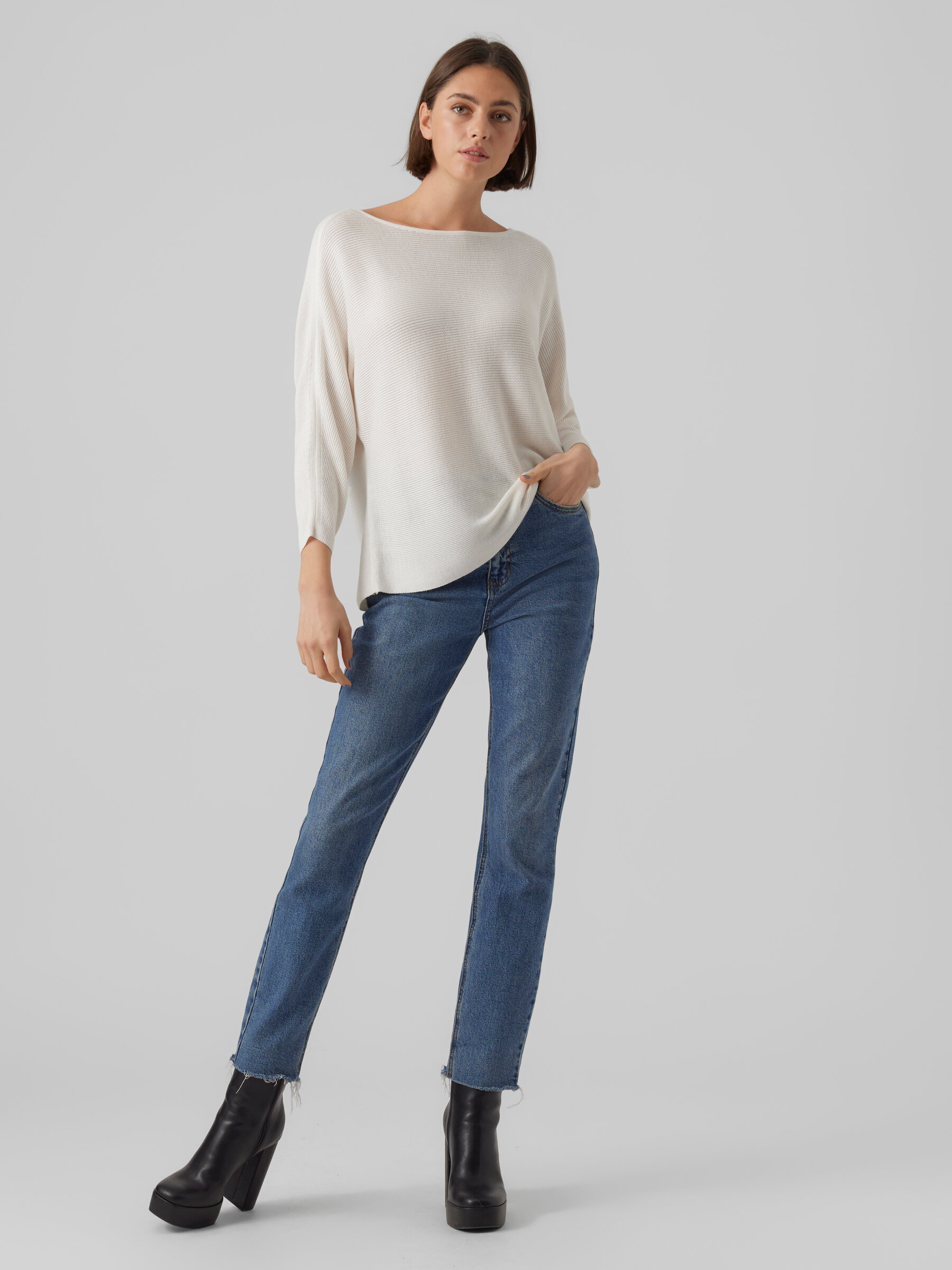 Vero Moda - Nora Tröja Vit - 4